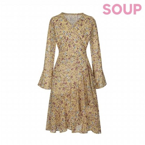 숲 랩 플로럴 원피스 SX4OPT8