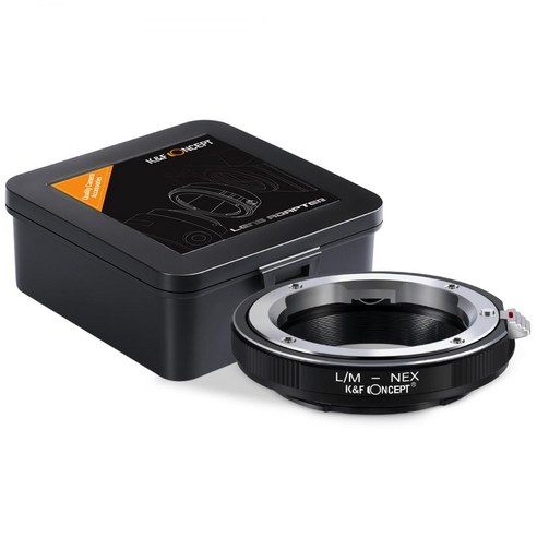 KnF LM-NEX 렌즈 어댑터 라이카 M 렌즈 - 소니E 바디 (뒤캡옵션) Leica M Lens to Sony E adapter (E cap option), LM-NEX 어댑터, 1개