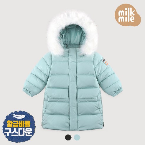고급스러운 안감 소재와 뛰어난 보온성으로 따뜻하고 가벼운 착용감을 제공하는 밀크마일 점핑치치구스다운롱코트입니다.