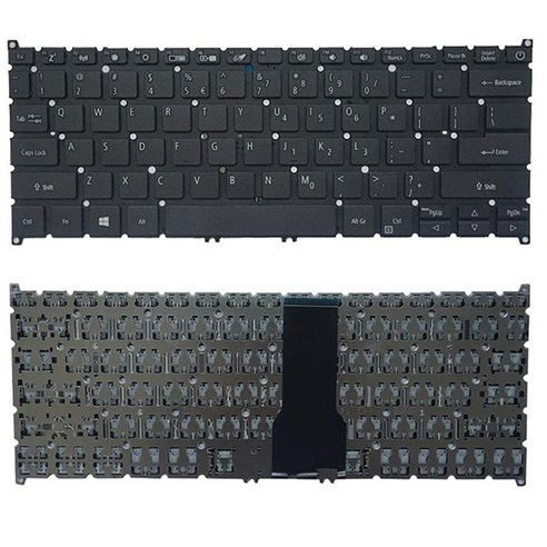 미국 레이아웃 키보드 블랙 S SF314-54 SF314-54G 프레임 없음 전문가용, 검은 색, 290x150x5mm, ABS