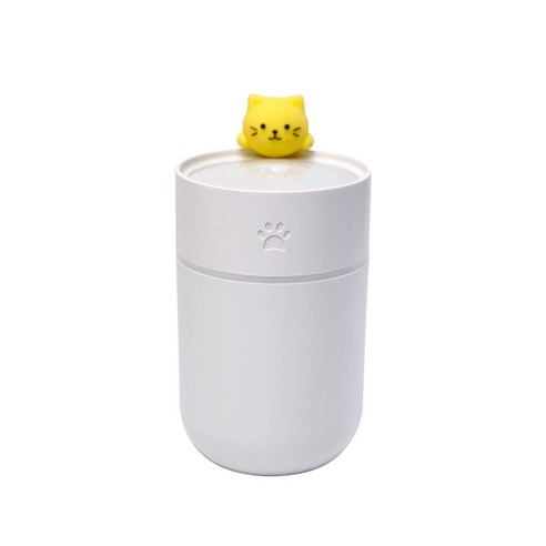 가습기 사무실 가정용 무음 미니 큐티 usb 안개 분무 보습기, 고양이 가습기 화이트