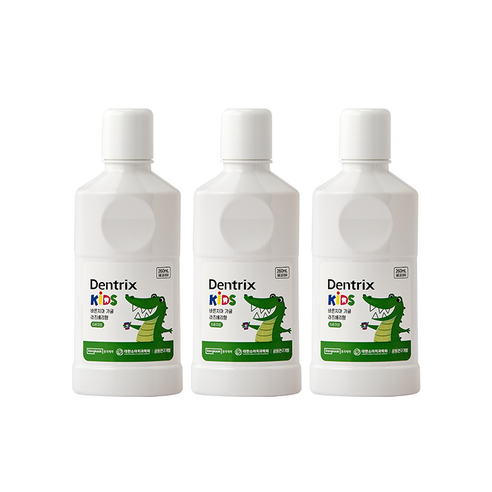 덴트릭스 키즈 동국제약 바른치아 어린이 가글, 260ml, 3개