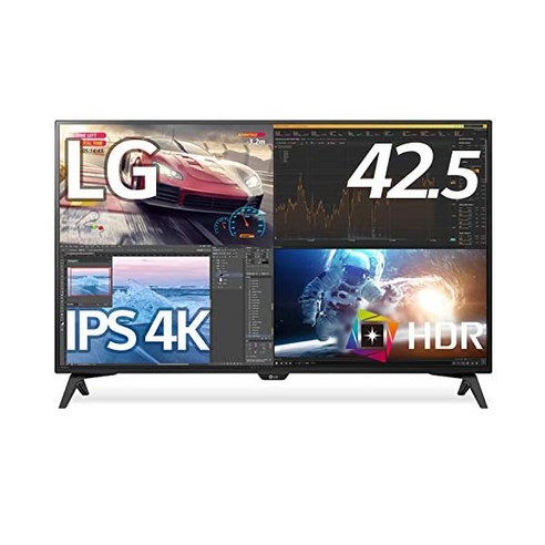 LG 모니터 디스플레이 43UN700T-B 42.5인치 4K HDR 호환 IPS 논글레어 HDMI x 4 DP USB Type-C 스피커 블루라이트 감소 플리커, 1개