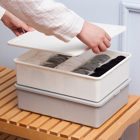 칸칸칸 플라스틱 속옷정리함으로 좁은 공간을 효율적으로, 옷장 분위기는 화사하게!