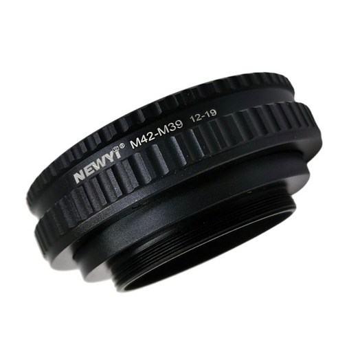 M42-M39 10mm-15mm 매크로 초점 렌즈 나사 마운트 어댑터 전문 부품, 58x20mm, 검은 색, 플라스틱