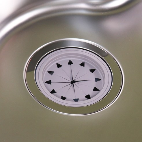 싱크대 달팽이리빙 퀴진드마망 실리콘 싱크대 물막이 와이드형 10cm, 1개, 크림화이트 하니 싱크대 고무 배수구 파트너, 1개, 그레이