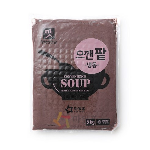 아워홈 으깬팥 5kg 팥죽 팥칼국수용, 1개, 5kg