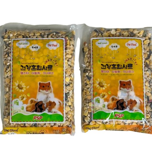 스페셜 건강혼합사료 (햄스터 다람쥐 기니피그 등) x 2ea, 2개, 600g