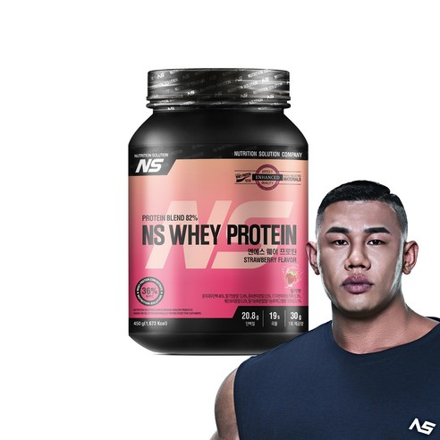 NS 웨이 프로틴 딸기맛 헬스보충제 단백질보충제, 1개, 450g