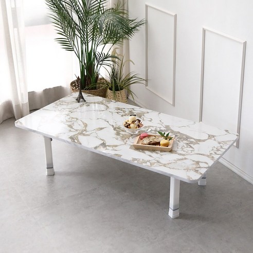 LPM 샤르망 4단 높이조절형 특대 테이블 1200 x 600 mm, 골드마블