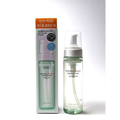 라운드어라운드 그린티 트러블 버블 폼 200ml, 1개