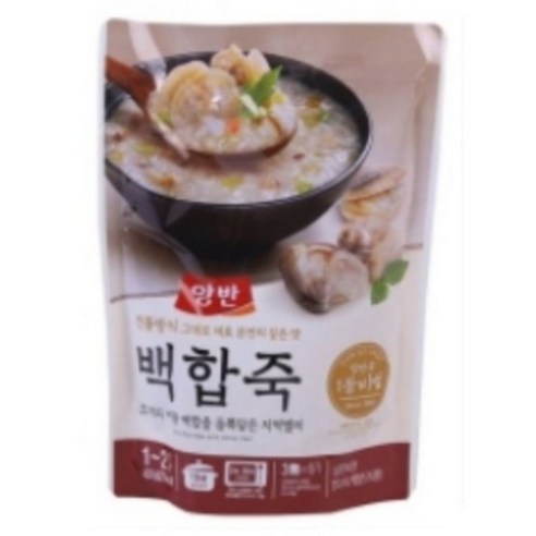 양반 백합죽 파우치, 420g, 4개