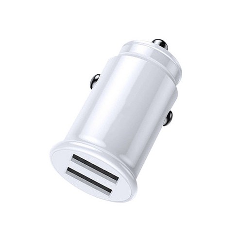 자동차 충전기 담배 라이터 변환 플러그 USB 자동차 다기능 휴대 전화 빠른 충전, 듀얼 USB3.1A 화이트 (가방)