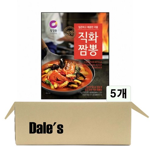 데일즈기획 대상 청정원 직화 짬뽕 1kg, 5개