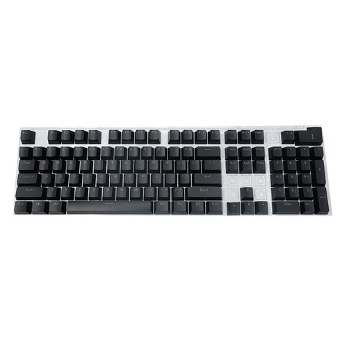 Xzante 104 흰색 키 기계식 키보드 키 캡 게임 마모 방지 오일 키보드 블랙, 검은 색, ABS