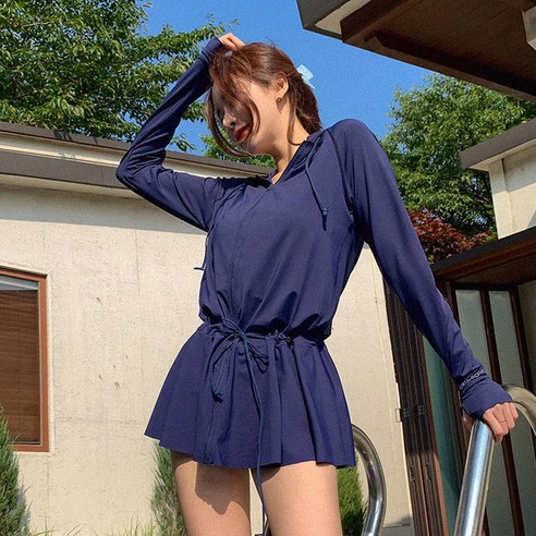 비키비키 빌리프 원피스 래쉬가드 후드 집업 비치웨어 스윔웨어 여자 상의