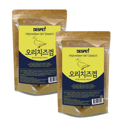 베스펫 프리미엄 수제간식 200g, 오리치즈껌, 2개