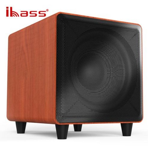 IBASS 액티브 서브 우퍼 스피커 휘스퍼링 갤러리 파워 앰프와 어울리는 멀티미디어 PC TV 거실 오디오 장비 10 인치, 1) Maple 색상, Maple, 1)Maple 색상
