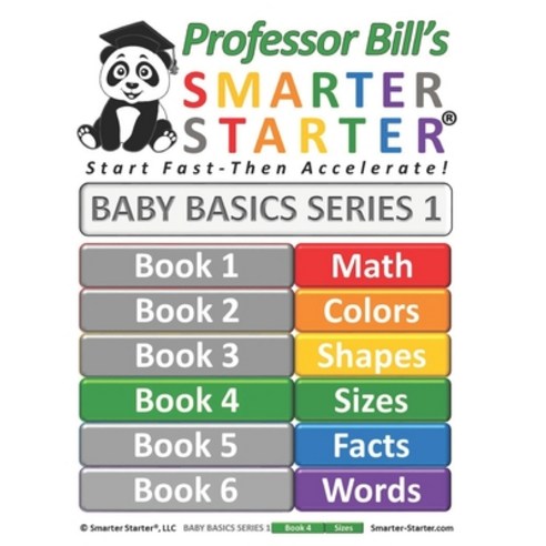 Professor Bill''s Smarter Starter Baby Basics 1: Book 4: Sizes Paperback, Independently Published, English, 9798721599330