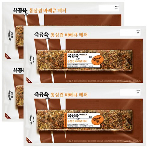 육공육 통삼겹 바베큐 페퍼 300g, 2개