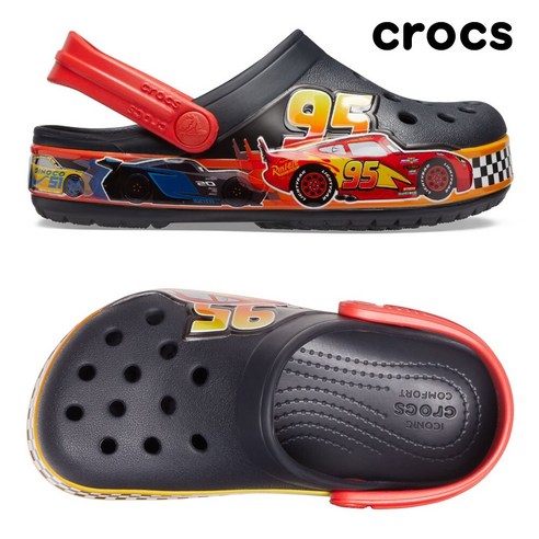 어린이를 위한 스타일리시하고 편안한 크록스 키즈 디즈니 픽사 카 밴드