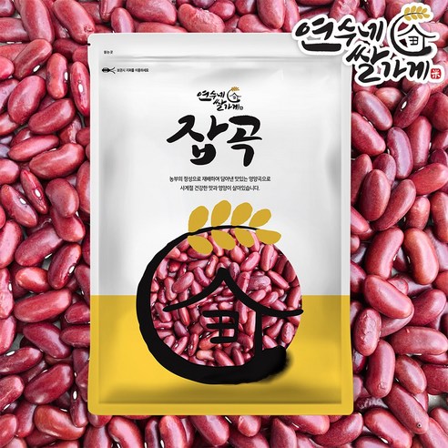 [2021년산] 강낭콩(홍대) 적강낭콩 붉은강낭콩, 강낭콩(홍대) 4kg(1kgX4) 21년산, 1개
