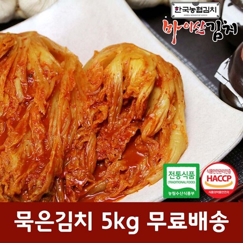 한국농협김치 국산 재료 진안 마이산 묵은김치 5kg, 단품