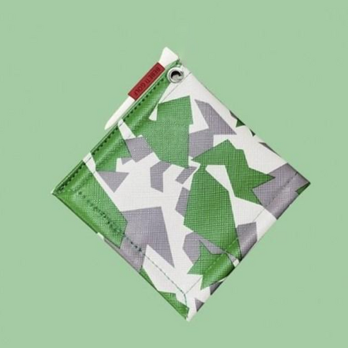 골프전용 릴 패턴 클리너 골프 수건 골프타월 [라운딩 필수품 클럽헤드 손상방지], 초록색