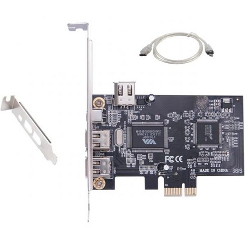 DAGIJIRD 맨투맨 PCIe Firewire Card IEEE 1394 PCI Express Controller 4 Ports(3 x 6 Pin and 1 Pin) Adap