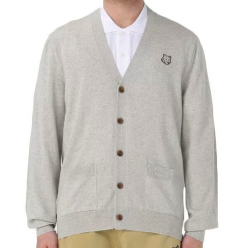 [메종키츠네] [명품] 24FW 남성 볼드 폭스헤드 가디건 MM00509KT1036 H120 MM00509KT1036H120