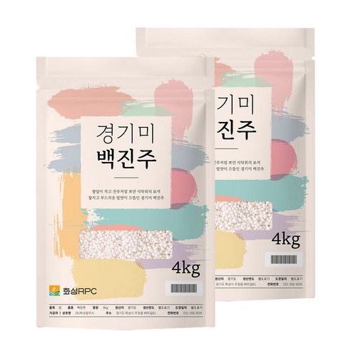 촉촉하고 찰진밥 경기미 백진주, 10개, 4kg