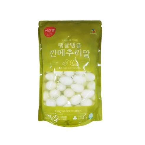 CJ 이츠웰 탱글탱글 깐메추리알 1kg x 1봉, 1개