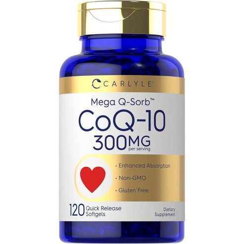 Carlyle CoQ10 300mg | 소프트젤 120, 1개, 120정