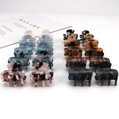 우아함과 개성을 담은 헤어 액세서리, 코욜하우키 프랑스핀 미니 집게핀 세트