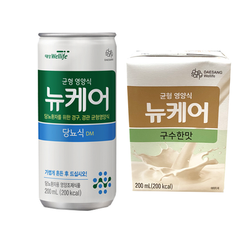 뉴케어 구수한맛 당뇨식DM 정품 200ml x 90개, 당뇨식 90캔, 상세페이지 참조