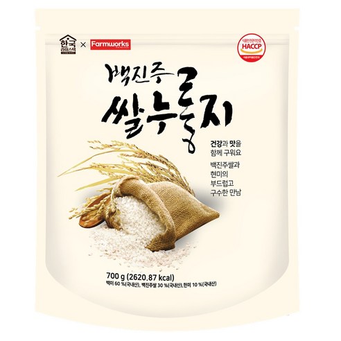 백진주쌀로 만든 백진주 누룽지 700g *1개/2개/10개(1박스), 1개, 4개, 4개