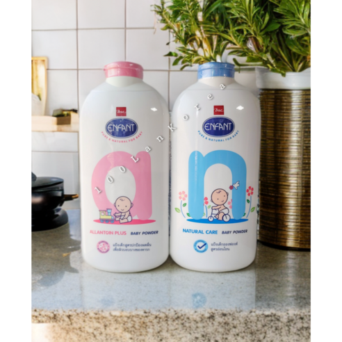 ENFANT Baby Powder 엉펑 베이비 파우더, 블루, 1개, 400g