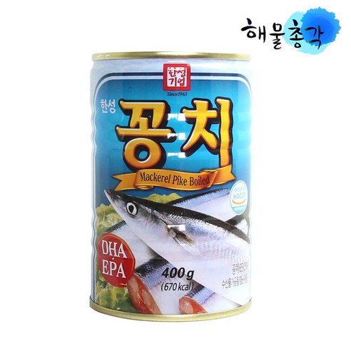 한성기업 꽁치 통조림, 8개, 400g