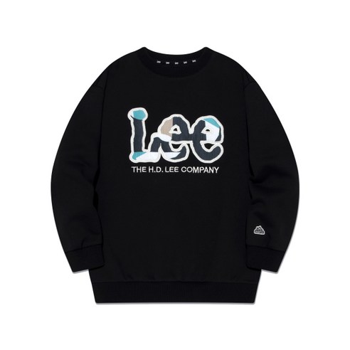 LEE 리 KIDS 카모 트위치 오버핏 기모 스웨트셔츠 블랙 LK2 케이투404CR40BK 491864