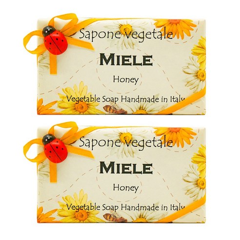 알키미아 무당벌레 비누 천연수제 향수비누, MIELE(허니), 2개, 200g