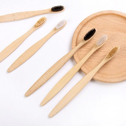 센스라벨 휴대용 칫솔 제로웨이스트 대나무칫솔 미세모 2p세트, 1세트, 미세모(극세모), 2개입