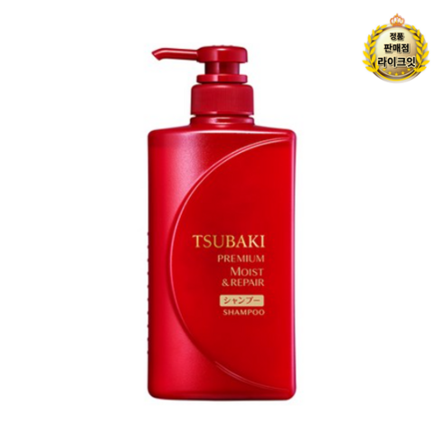 츠바키 프리미엄 모이스트 리페어 샴푸 플로럴 프루티향, 490ml, 5개