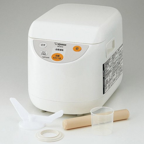 조지루시 떡 기계 마이콘 전자동 BS-ED10-WA 1.8L 떡만들기 모찌 찹쌀떡, 화이트, 1개