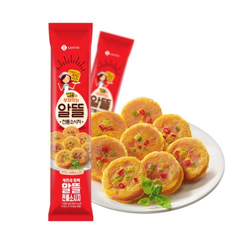 롯데햄 롯데 롯데쿡 전통소시지 1000g, 1kg, 3개