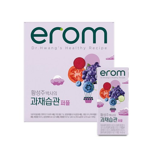 이롬 황성주 과채습관 퍼플 190ml x 16입, 16개