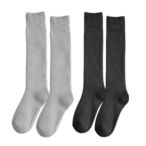 포근함과 스타일을 동시에! 캐보트 따뜻한 무지 반스타킹 양말