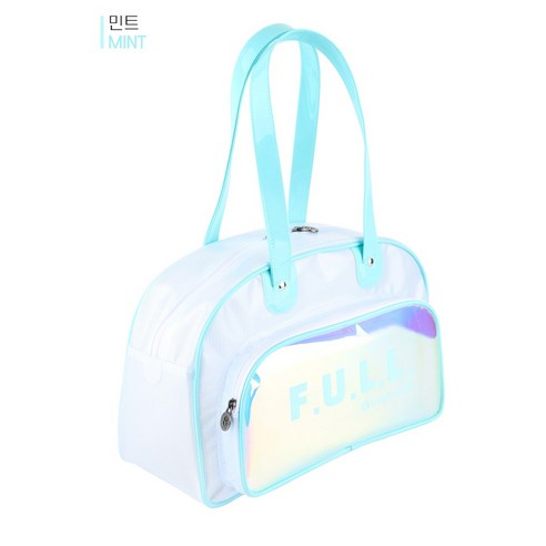 빛나는 홀로그램으로 여름 스타일을 완성하는 스윗스윔 반달 수영가방