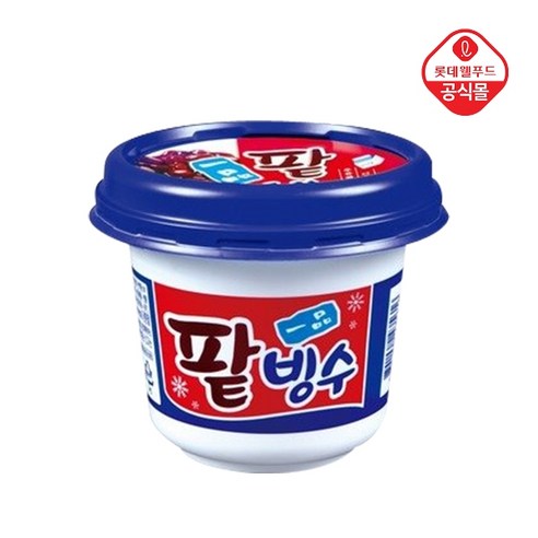 일품 팥빙수 240ml 롯데제과 퍼먹는 빙수 컵 아이스크림, 230ml, 12개