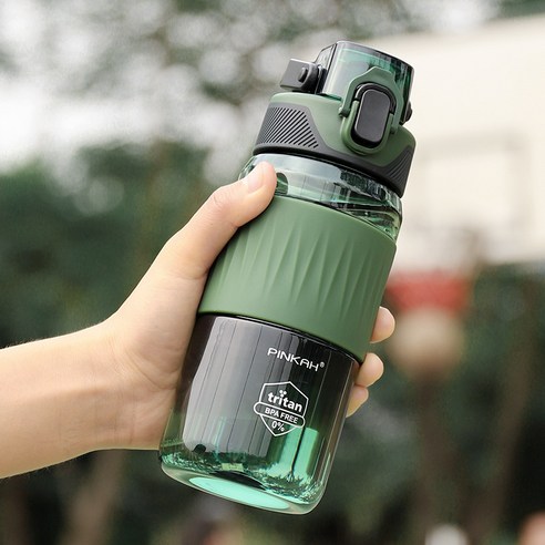 DFMEI 스포츠 물컵 남 여름 주전자 휴대용 컵 앤티크 페트병, 750ML 스톰블루