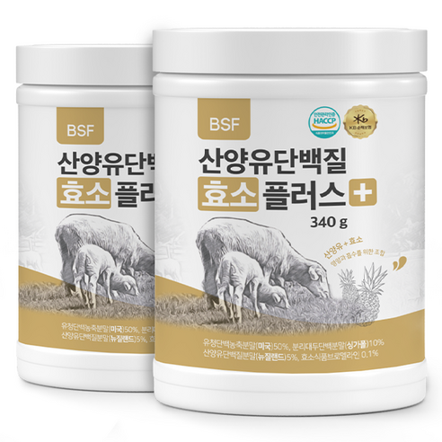 BSF 산양유단백질 효소플러스 340g 통, 1개